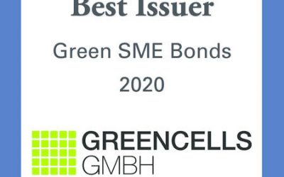 Award “Best Issuer Green SME Bonds 2020” by Bond Magazine